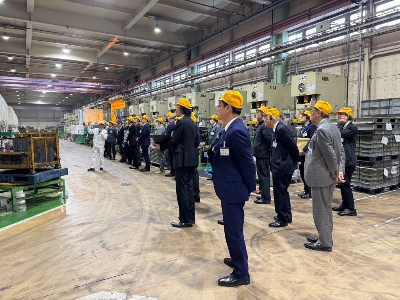 Japan Die & Mold Industry Association Technical Committee held a factory tour of KUNO Kinzoku Industry Co.,Ltd.