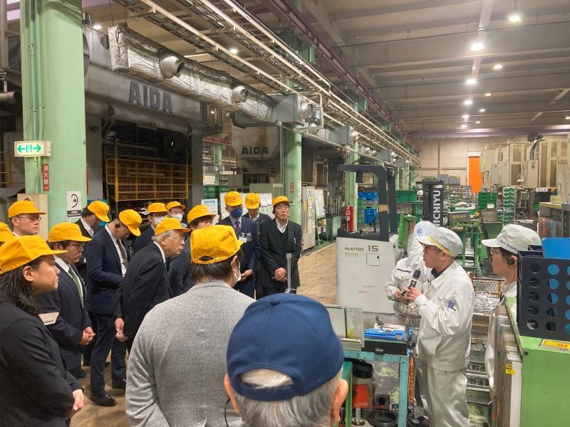 Japan Die & Mold Industry Association Technical Committee held a factory tour of KUNO Kinzoku Industry Co.,Ltd.