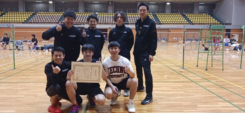 第121回愛知県実業団バドミントン選手権大会　前期リーグで　3部優勝しました