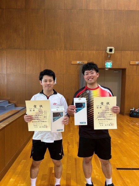 男子ダブルス1部　優勝