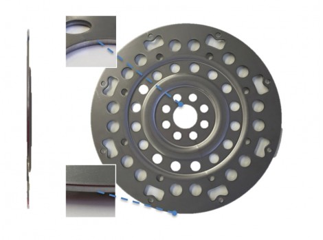 ドライブプレート　SPH270　t＝2.6　大型の金型を高精度で製作、切削レスを実現