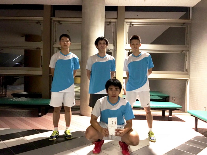 第4回　常滑市民バドミントン大会　団体戦   でチーム久野金属が1部で優勝しました