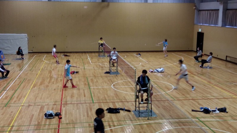 バドミントンの大会、第132回中日盾争奪春季新人戦にて上入佐忠敬が3位入賞