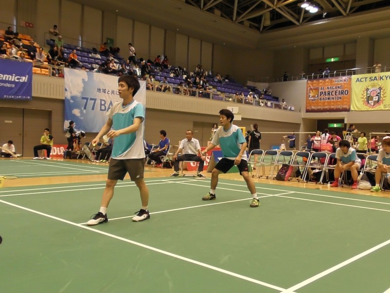 全日本実業団バドミントン山口大会の結果と写真