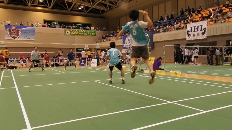 全日本実業団バドミントン山口大会の結果と写真