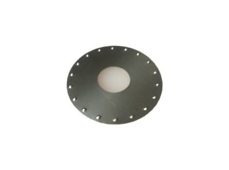 Solar cell module mounting bracket earth plate